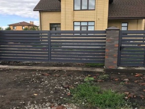 Забор жалюзи 72 метра фото в Ржавках